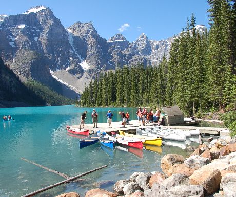 View from Moraine Lake Lodge