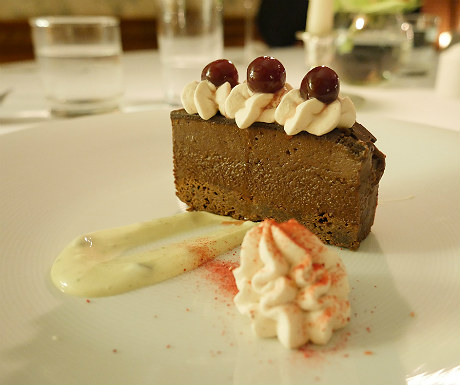 Chocolate dessert at Goldsborough Hall