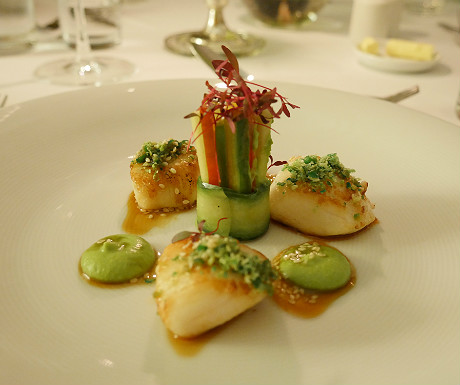 Scallops at Goldsborough Hall